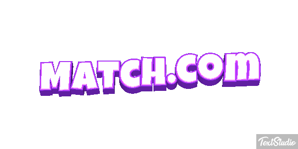 Match.com Efecto de texto