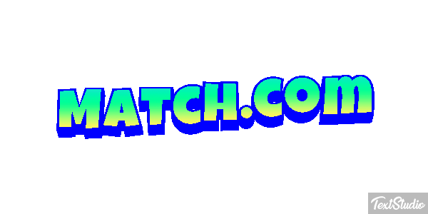Match.com Efecto de texto