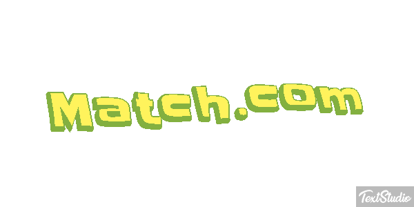 Match.com Efecto de texto