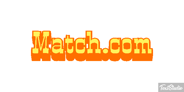 Match.com Efecto de texto