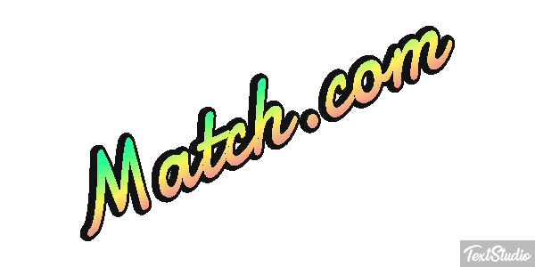 Match.com Efecto de texto