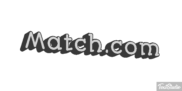 Match.com Efecto de texto