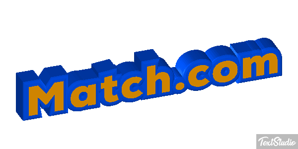 Match.com Efecto de texto