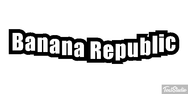 Banana Republic Efekt tekstowy