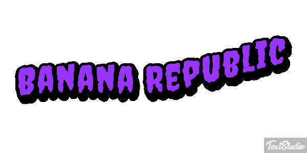 Banana Republic Efekt tekstowy