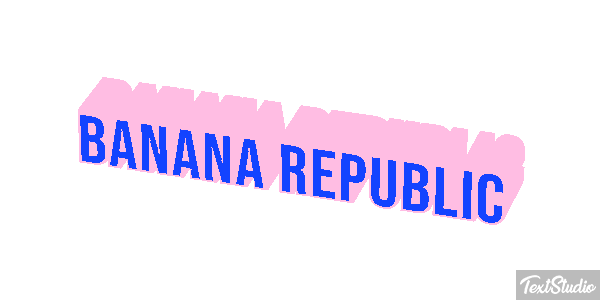 Banana Republic Efekt tekstowy