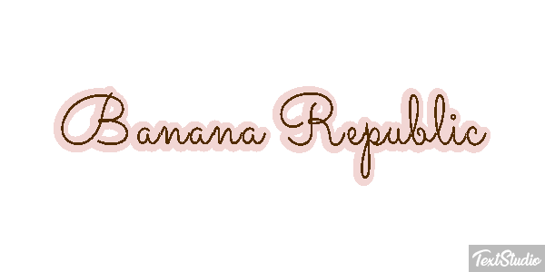 Banana Republic Efekt tekstowy