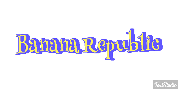 Banana Republic Efekt tekstowy