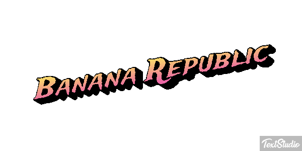 Banana Republic Efekt tekstowy