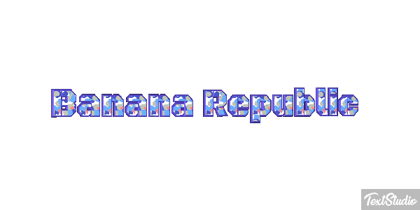 Banana Republic Efekt tekstowy
