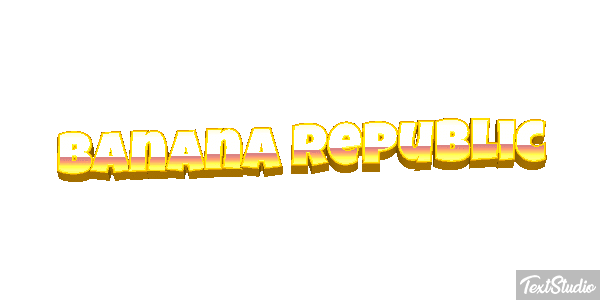 Banana Republic Efekt tekstowy
