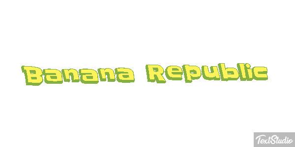 Banana Republic Efekt tekstowy