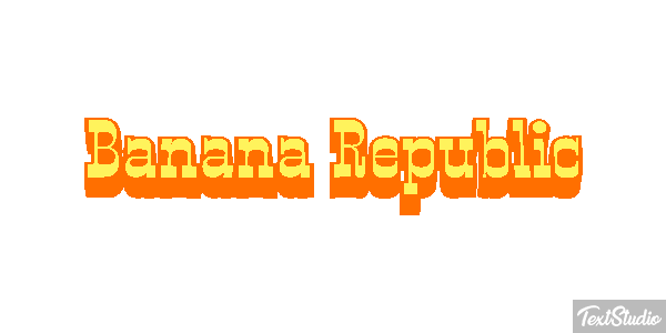 Banana Republic Efekt tekstowy