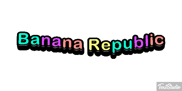 Banana Republic Efekt tekstowy