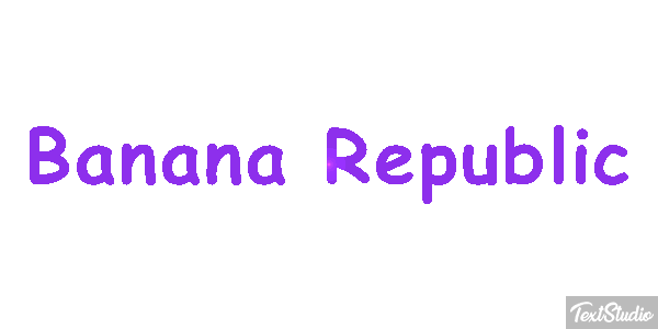 Banana Republic Efekt tekstowy
