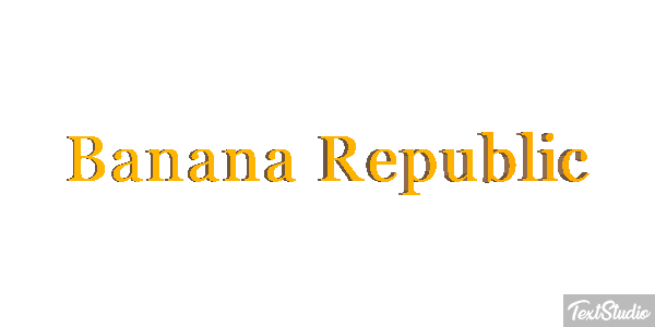 Banana Republic Efekt tekstowy