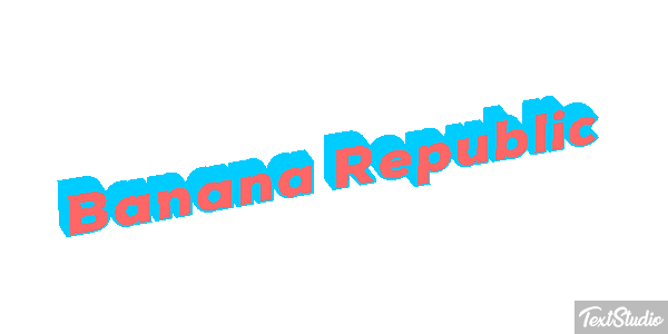 Banana Republic Efekt tekstowy