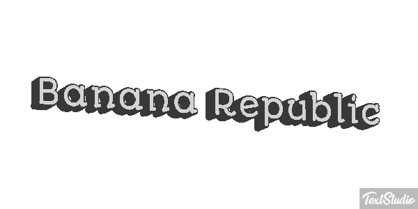 Banana Republic Efekt tekstowy