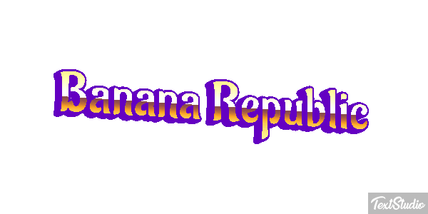 Banana Republic Efekt tekstowy