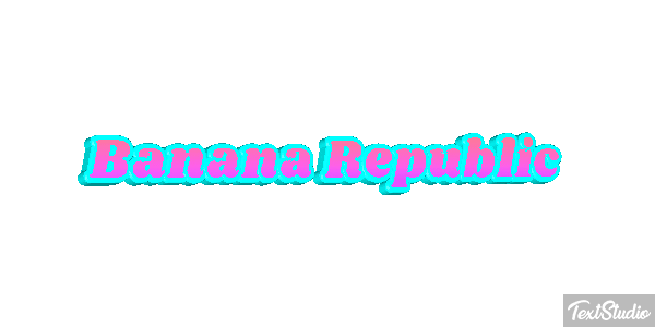 Banana Republic Efekt tekstowy