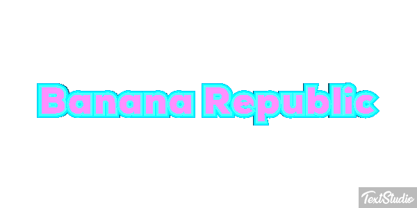 Banana Republic Efekt tekstowy