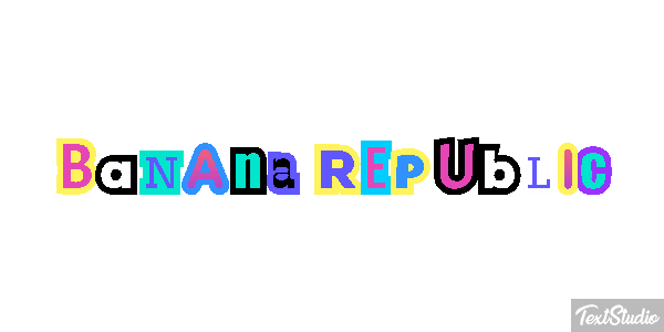 Banana Republic Efekt tekstowy