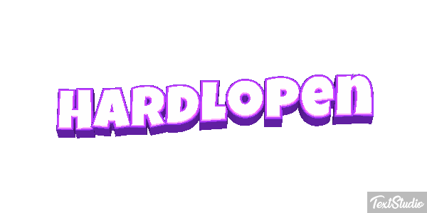 Hardlopen Text effect