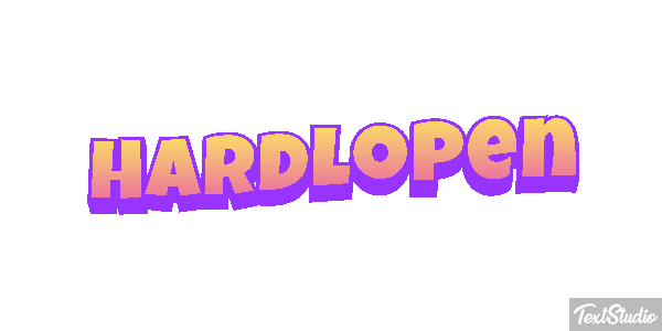 Hardlopen Text effect