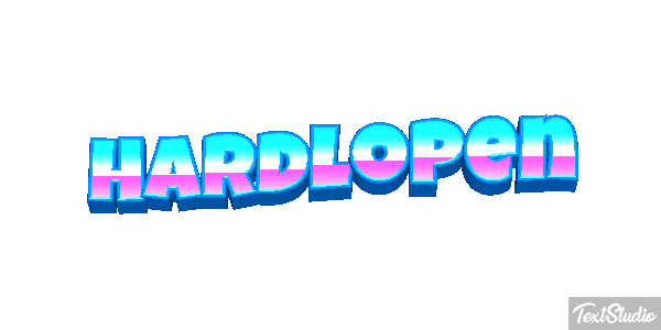Hardlopen Text effect