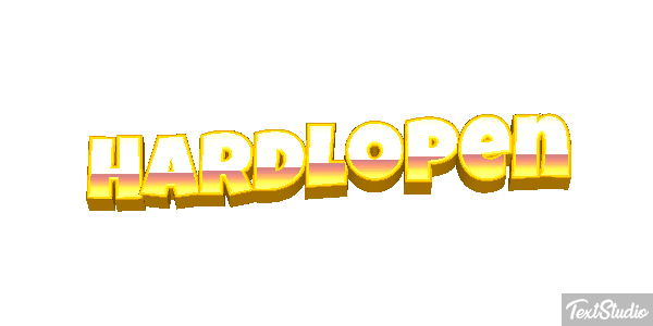 Hardlopen Text effect
