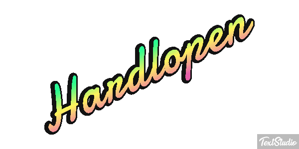 Hardlopen Text effect