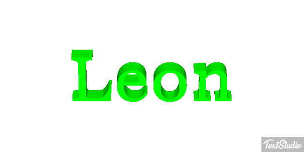 León Texteffekt
