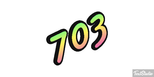 703 Tekst effect