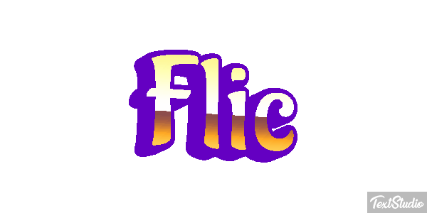 Flic Effet de texte