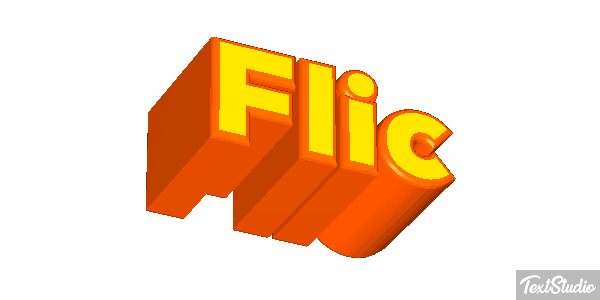 Flic Effet de texte