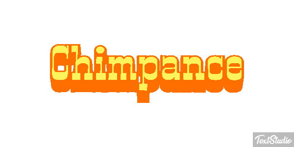 Chimpancé テキスト効果