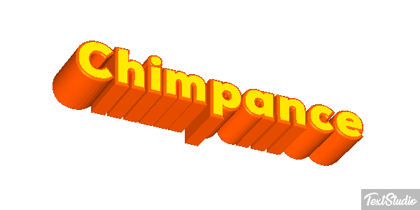 Chimpancé テキスト効果
