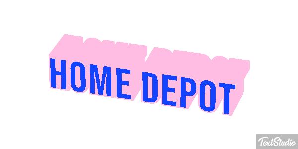 Home Depot テキスト効果