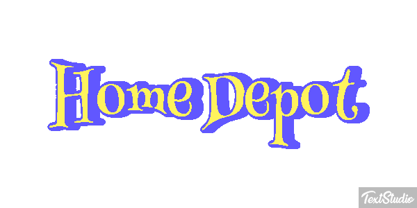 Home Depot テキスト効果