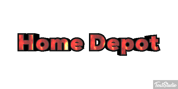 Home Depot テキスト効果