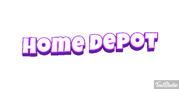 Home Depot テキスト効果