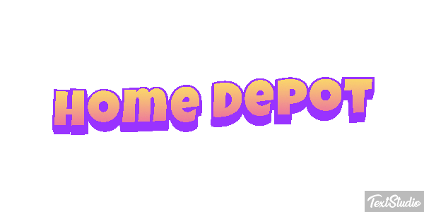 Home Depot テキスト効果