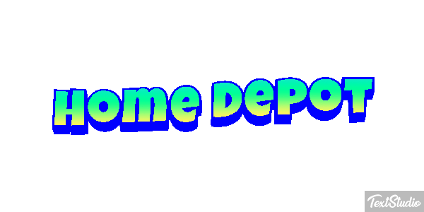 Home Depot テキスト効果