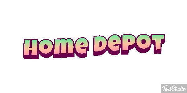 Home Depot テキスト効果