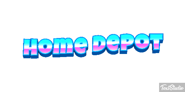 Home Depot テキスト効果