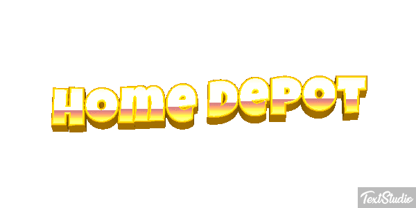 Home Depot テキスト効果