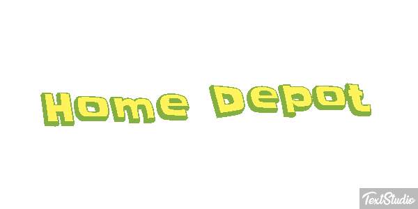 Home Depot テキスト効果