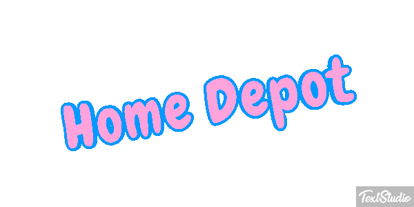Home Depot テキスト効果