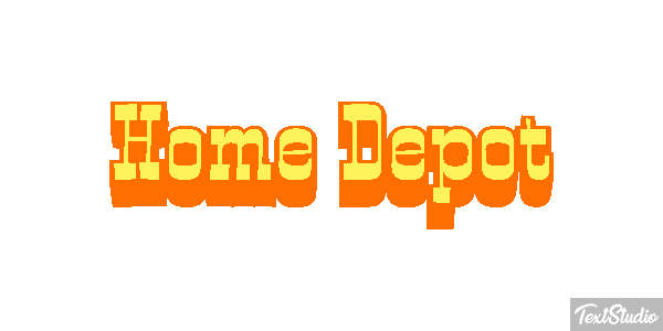 Home Depot テキスト効果