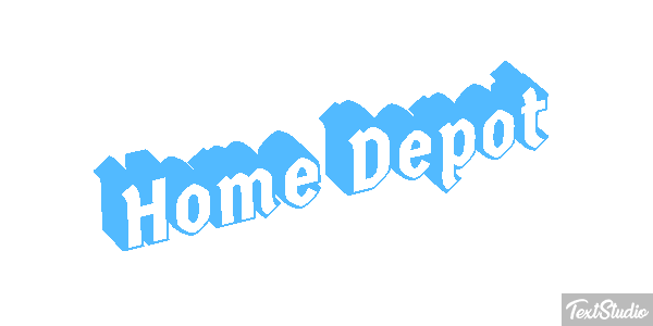 Home Depot テキスト効果